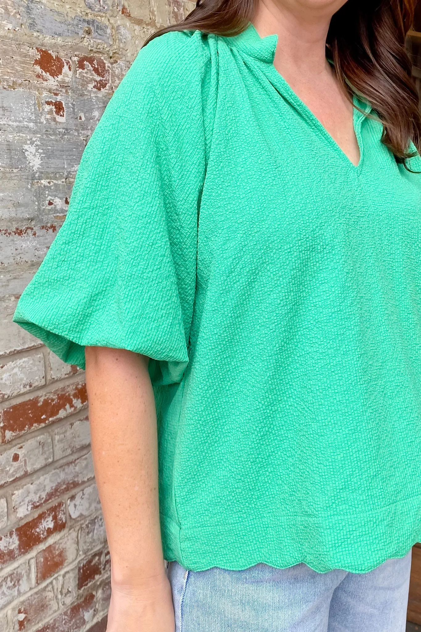 Meadow Breeze Green Top