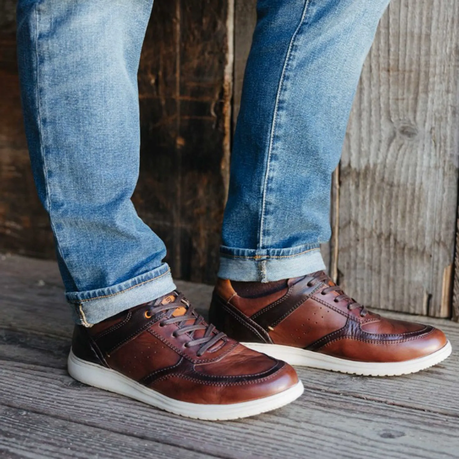Men's Samuel Hubbard Olema Casual Antique Brown Leather