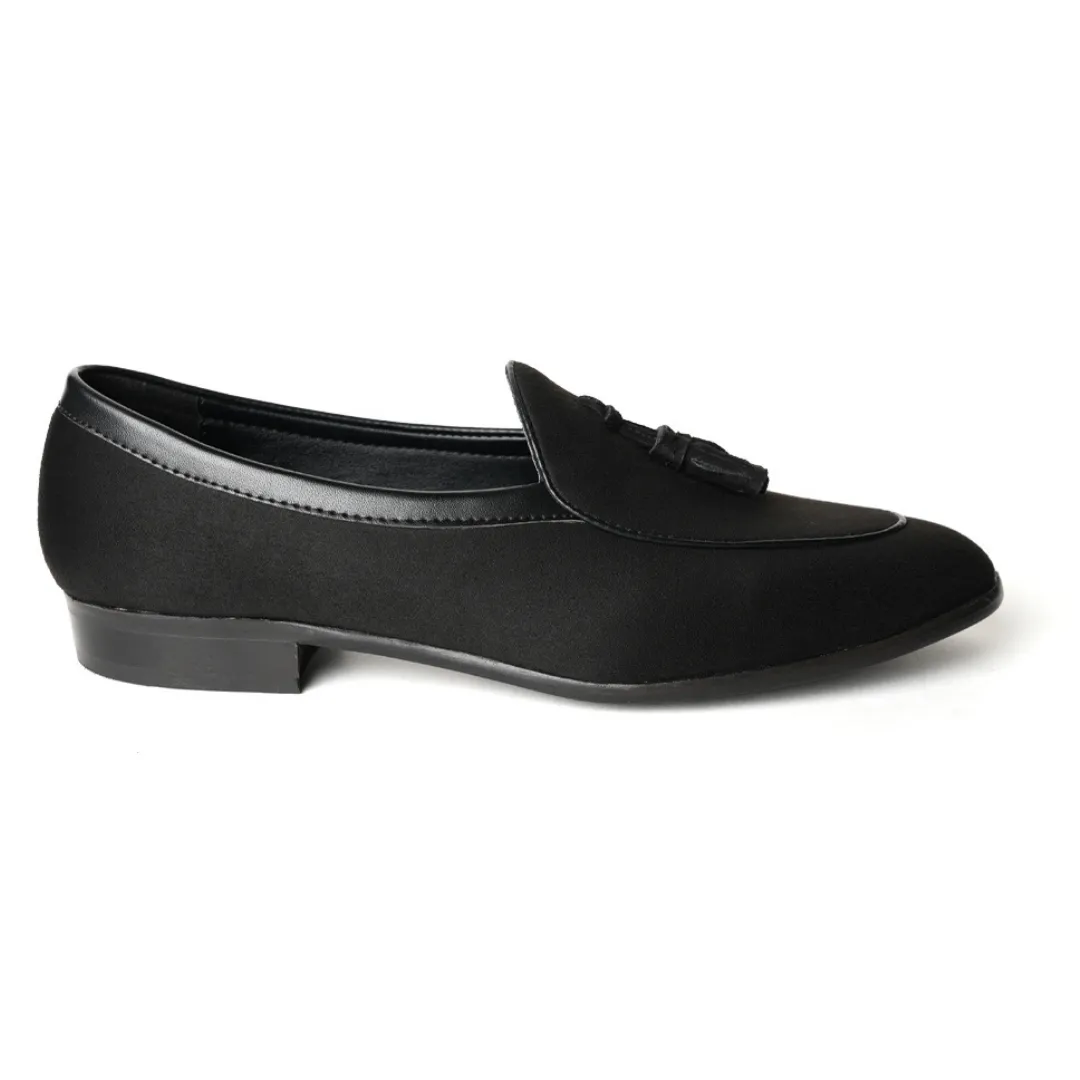 Monkstory Tassel Slip-Ons - Black
