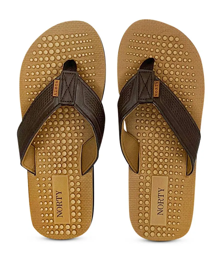 Norty MEN'S 8-13 SANDALS CAMEL BROWN   11122
