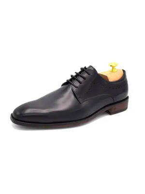 Paolo Vandini Black Derby Shoes
