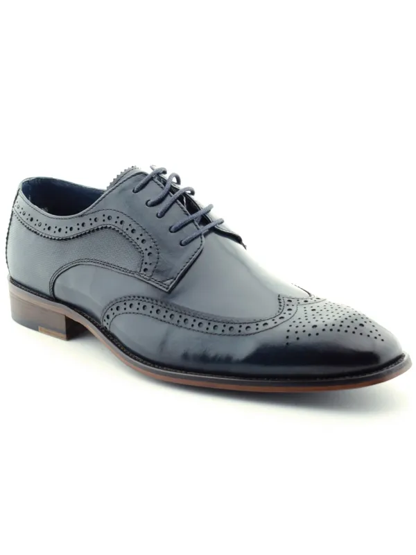 Paolo Vandini Navy LEATHER Shoes