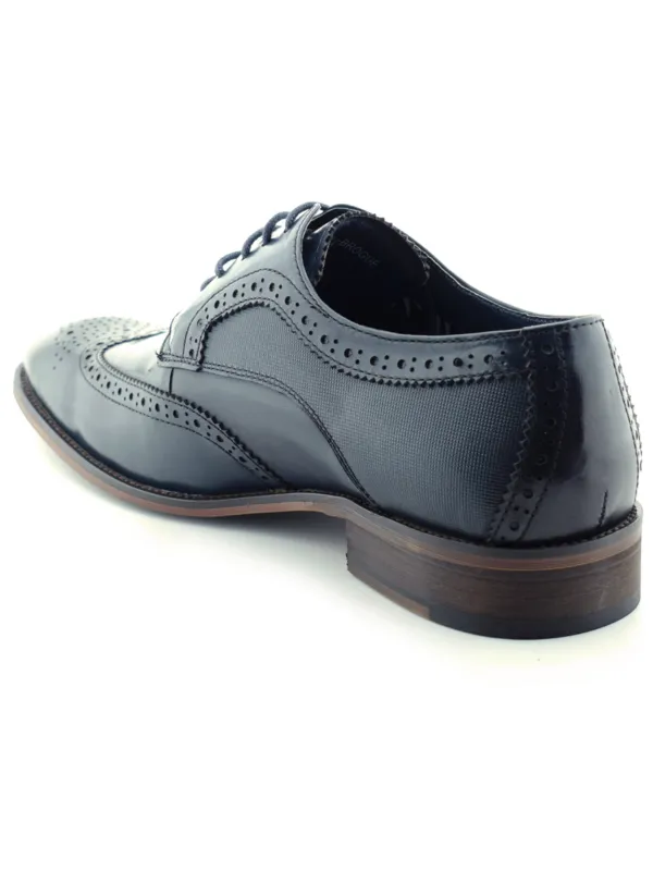 Paolo Vandini Navy LEATHER Shoes