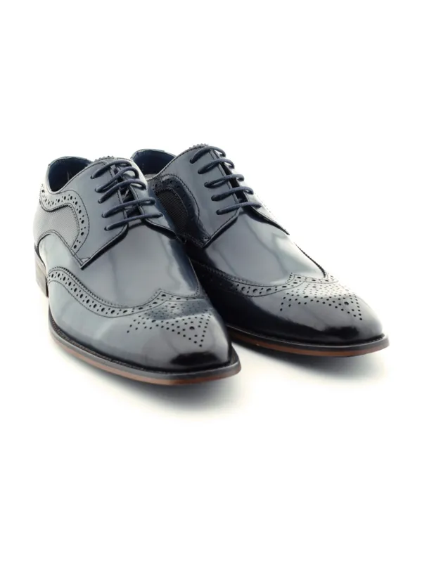Paolo Vandini Navy LEATHER Shoes