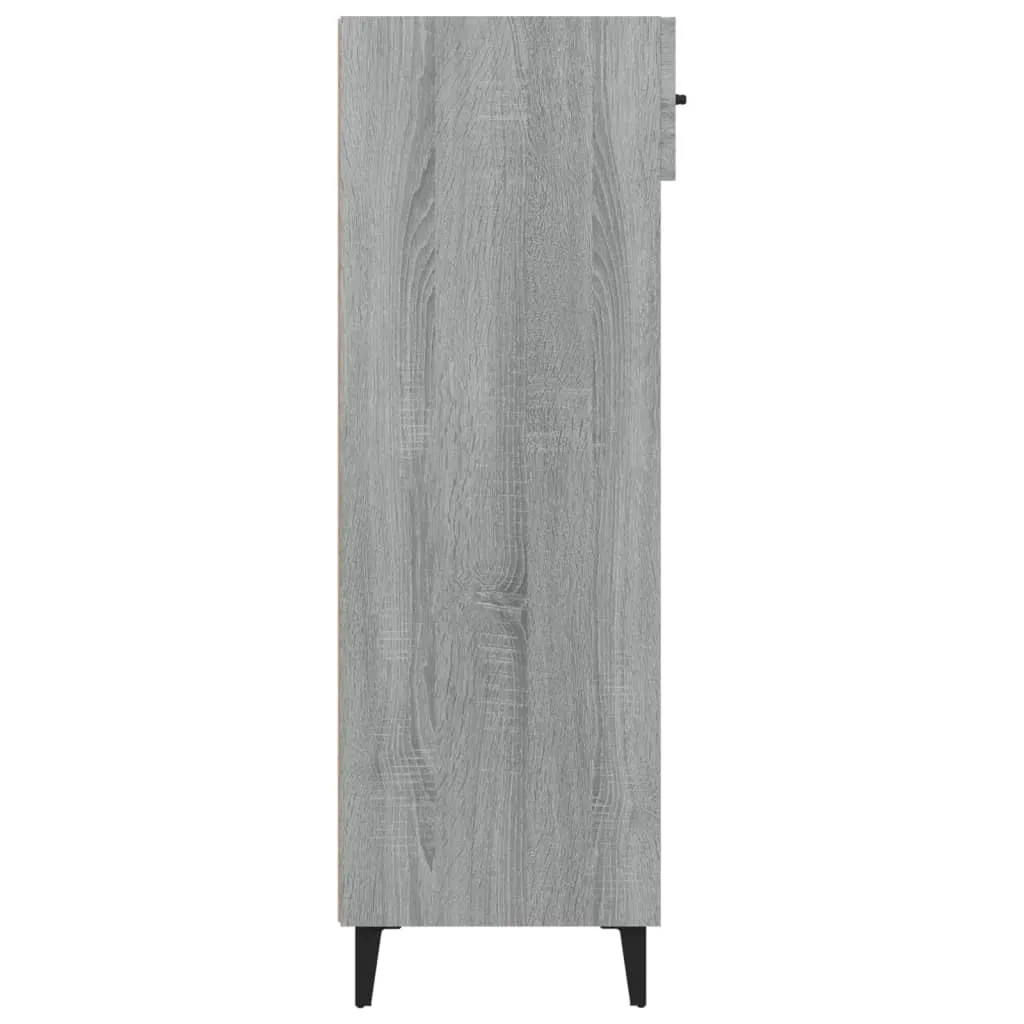 Shoe Cabinet Grey Sonoma 60x35x105 cm Engineered Wood
