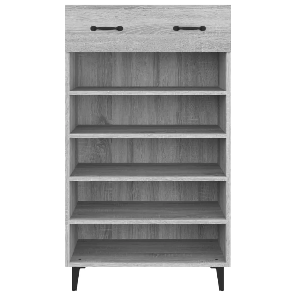 Shoe Cabinet Grey Sonoma 60x35x105 cm Engineered Wood