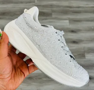 Silver Shine On Through Sneakers