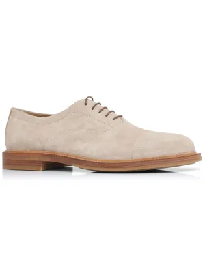 Suede Derby in Beige