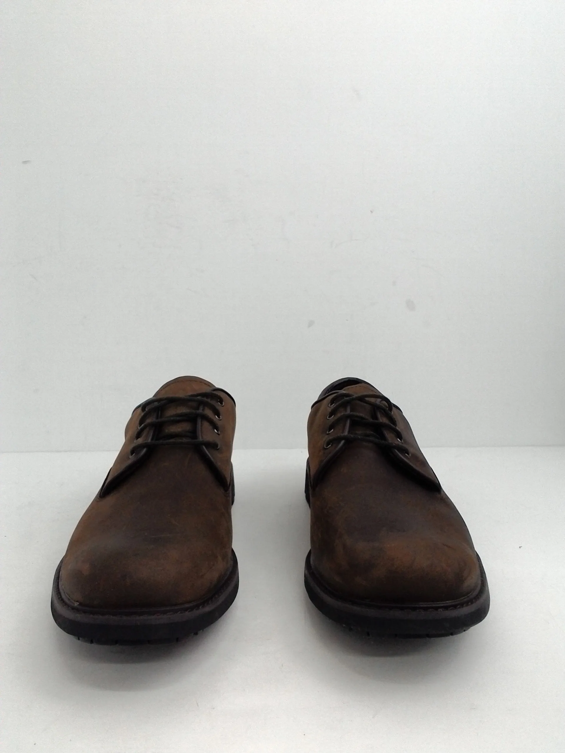 Timberlan Men's Stormbuck Plain Toe waterproof Derby, Dark Brown, Size 10 M