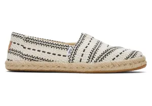 TOMS Womens Alpargata Chunky Global Woven Rope Espadrille - Natural