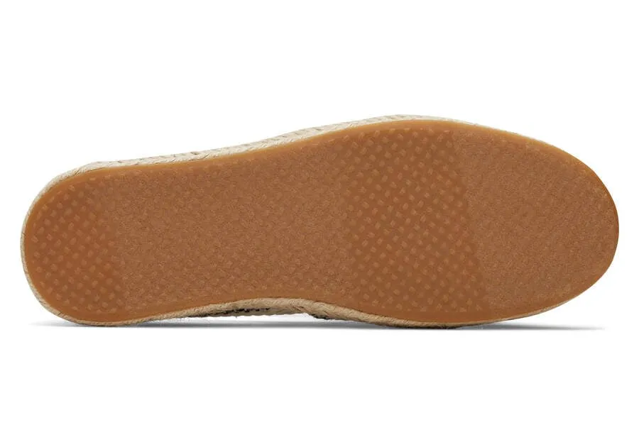 TOMS Womens Alpargata Chunky Global Woven Rope Espadrille - Natural