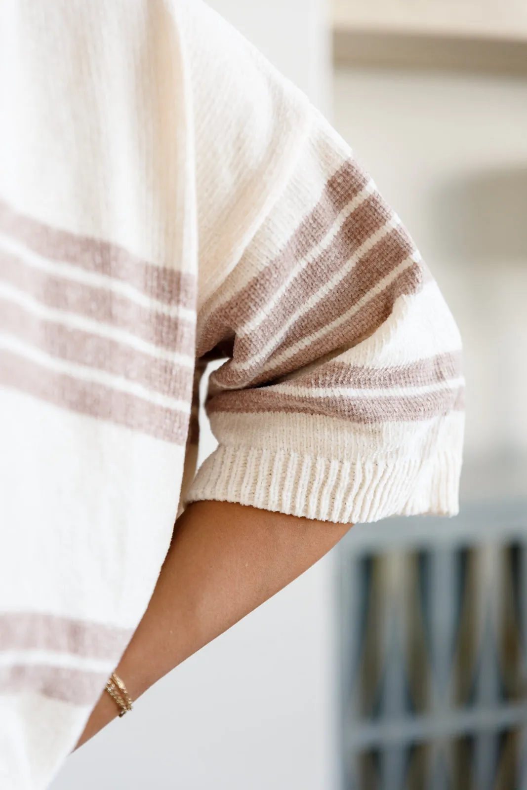 White Birch Don't Forget the Cold Foam Striped Hoodie