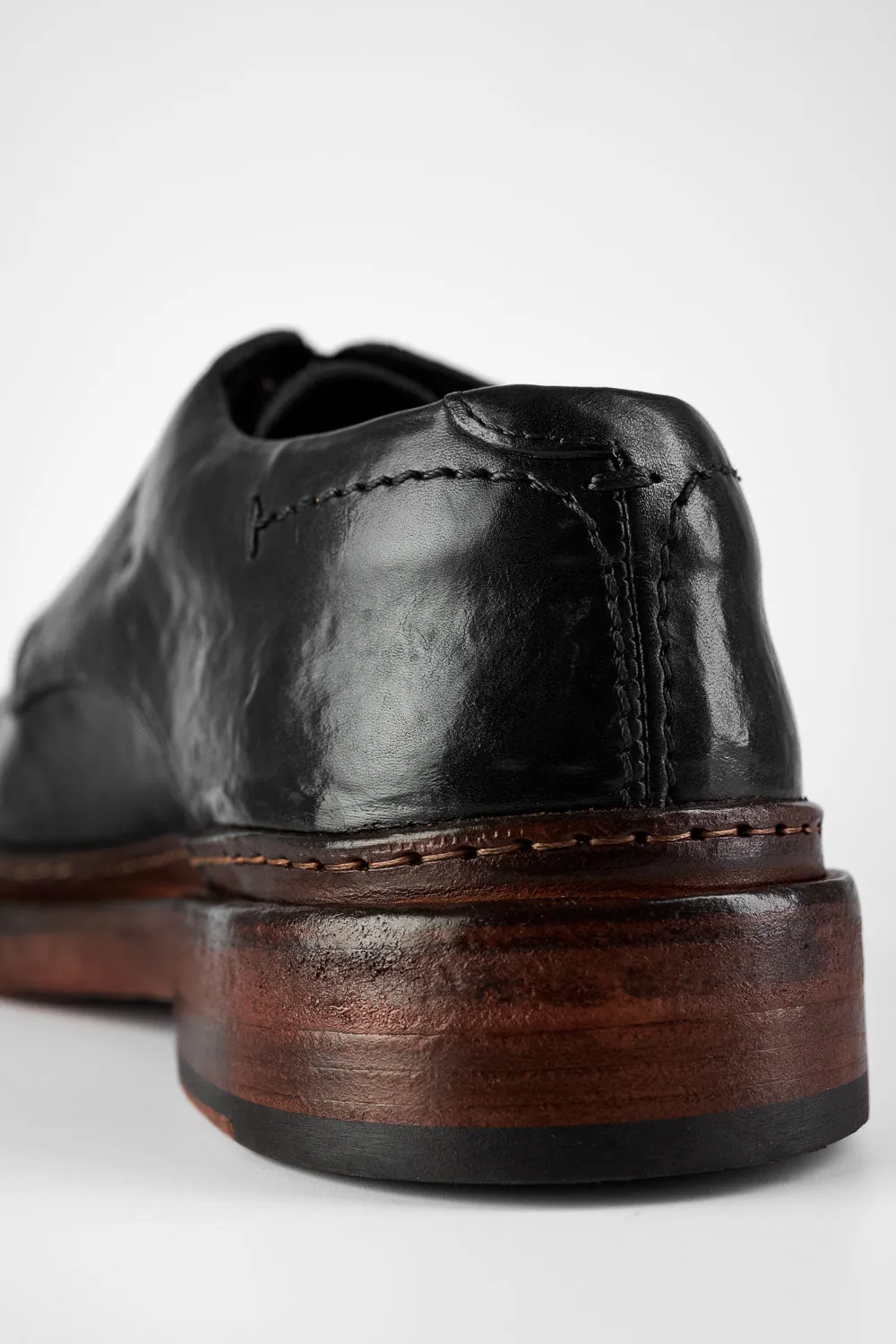 YORK imperial-black welted derby shoes.